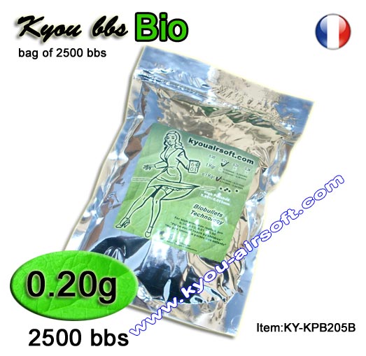 KPB BIO 0.20g 0.5Kg, white (bag of 2500 bbs)