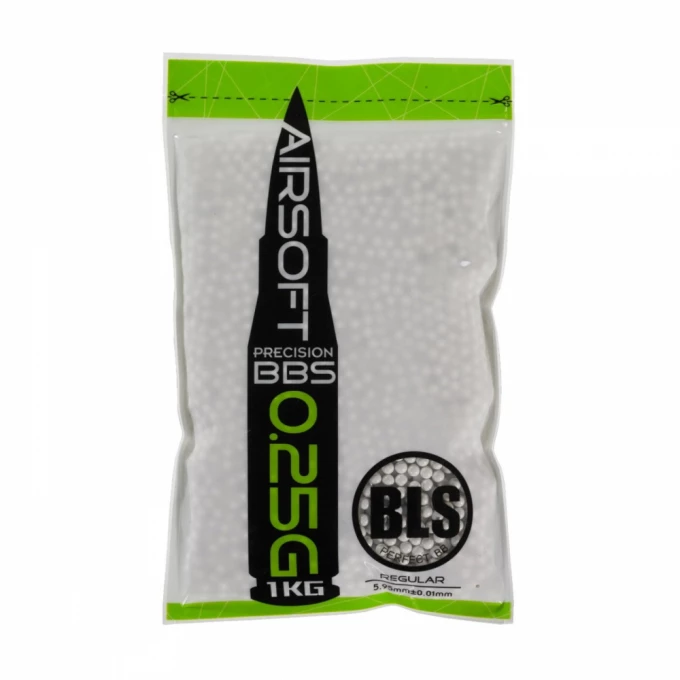 Billes Airsoft BLS 0.25g White 1KG