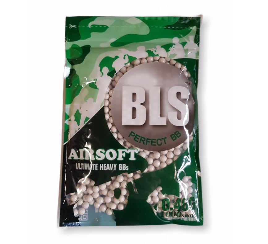 Billes Airsoft BLS 0.48g 1000bbs white