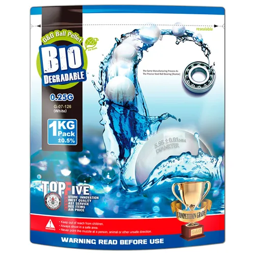 G&G Bio BB 0.25g 1KG White G-07-126
