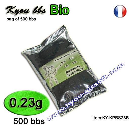 Billes Bio KPB BIO 0.23g – 0.1Kg (≈ 500 BBs) | KYOU