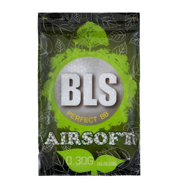billes bio airsoft 0.30g white, BBs biodégradables 0.30g, billes airsoft bio BLS 0.30g, billes précision airsoft 0.30g, billes DMR bio, billes HPA bio