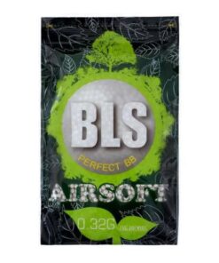 billes bio airsoft 0.32g white, BBs biodégradables 0.32g, billes airsoft bio BLS 0.32g, billes précision airsoft 0.32g, billes DMR bio, billes HPA bio, billes lourdes bio airsoft