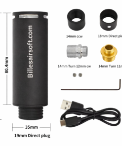 Tracer Airsoft RGB 14mm CCW Aluminium – Effet Flamme & Billes Traçantes