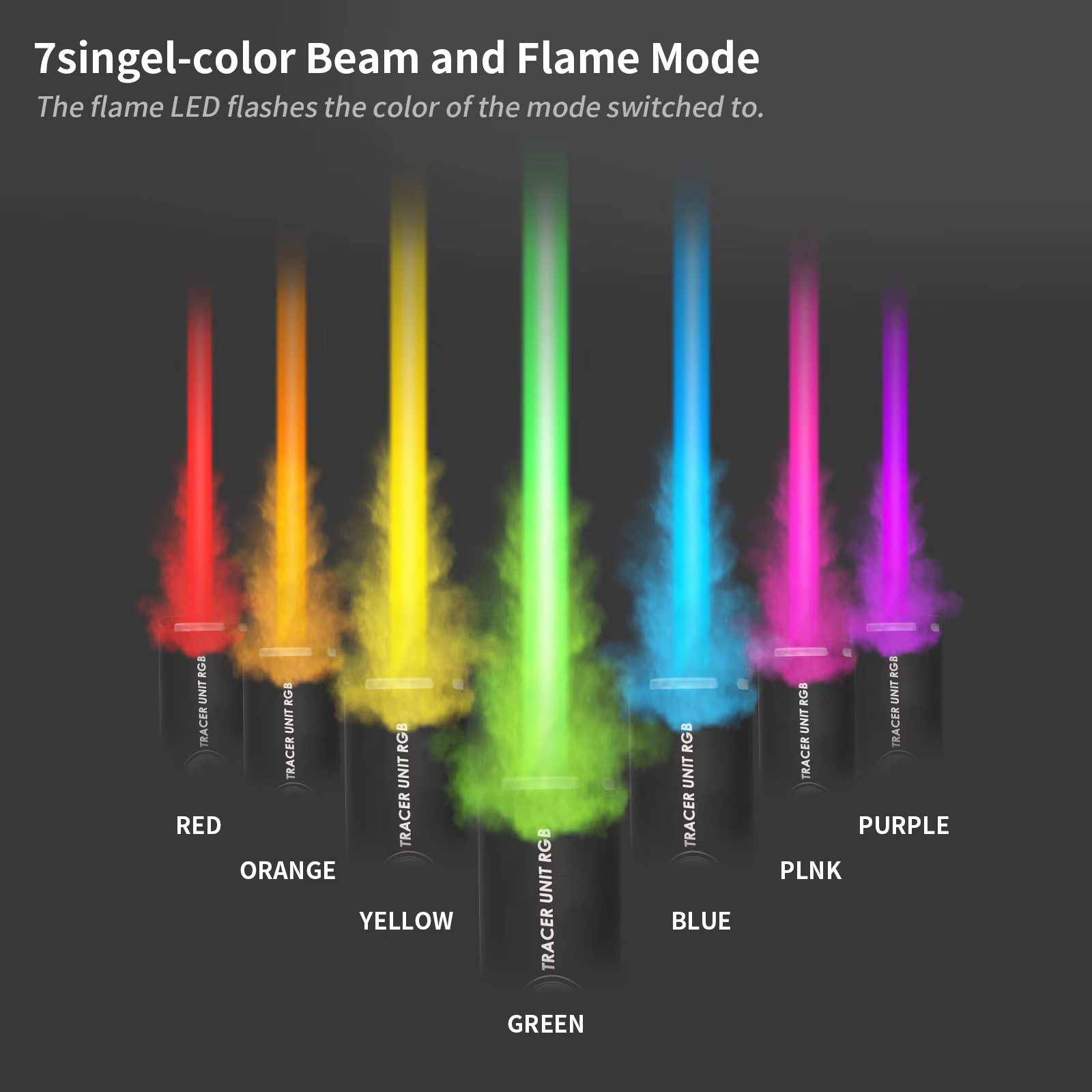Tracer Airsoft RGB 14mm CCW Aluminium – Effet Flamme & Billes Traçantes